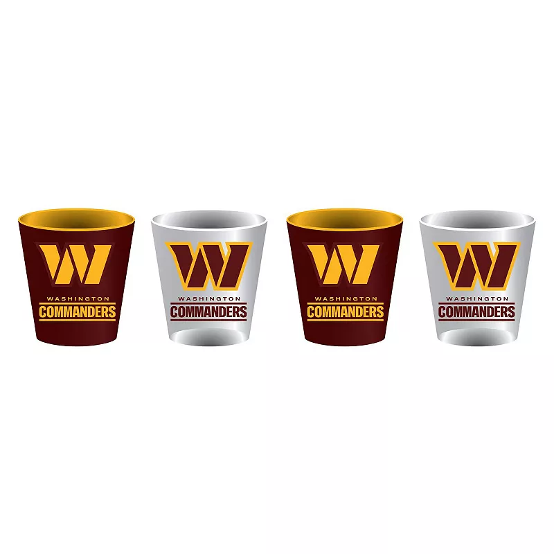 Washington Commanders Four-Pack Shot Glass Set