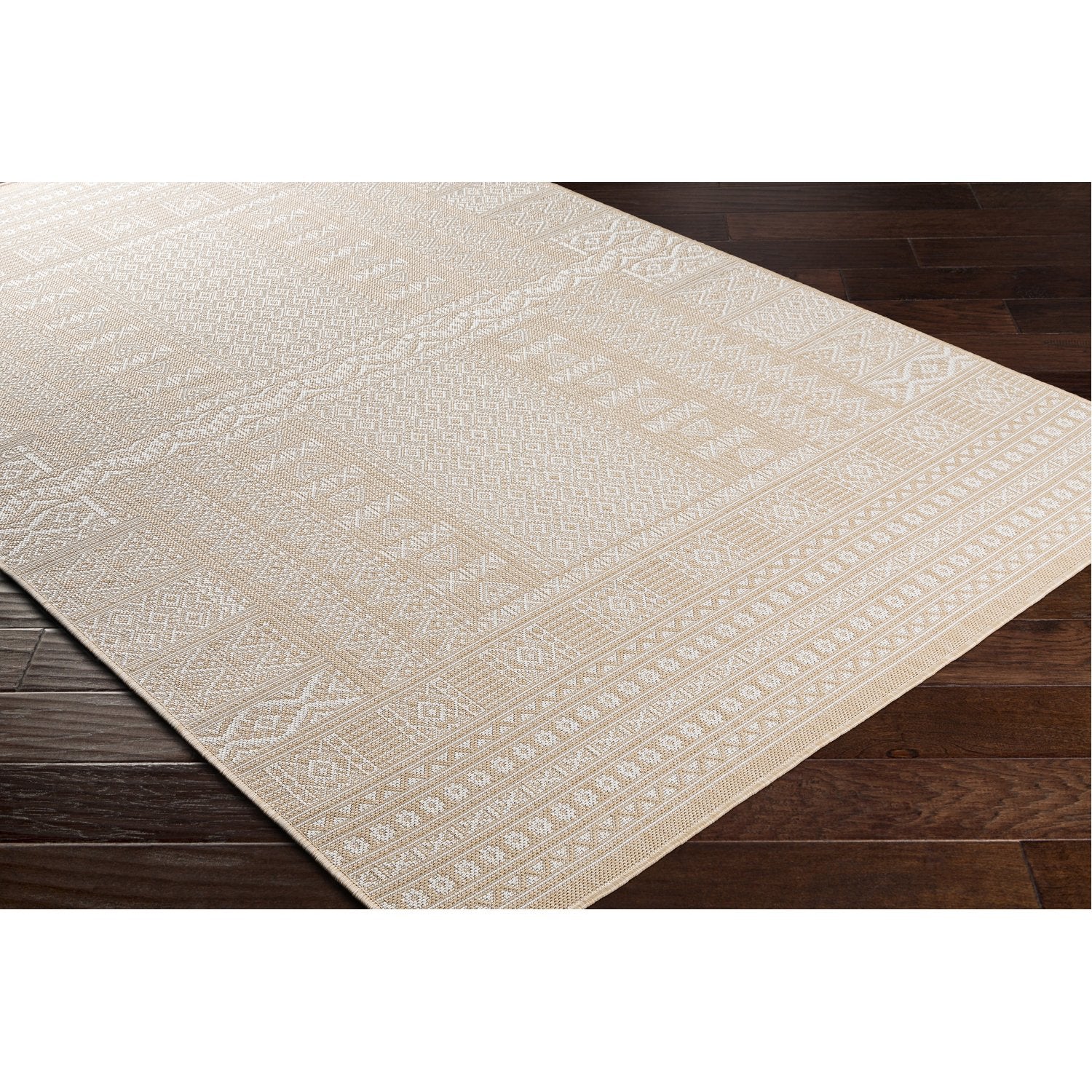 Malibu Indoor/Outdoor Rug in Wheat, Khaki