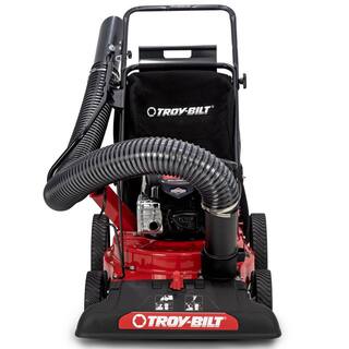 Troy-Bilt 24 in. Leaf Vacuum Head 1.5 in. Chipping Capacity Gas Powered Chipper Shredder Vacuum with High Rear Wheels CSV060B