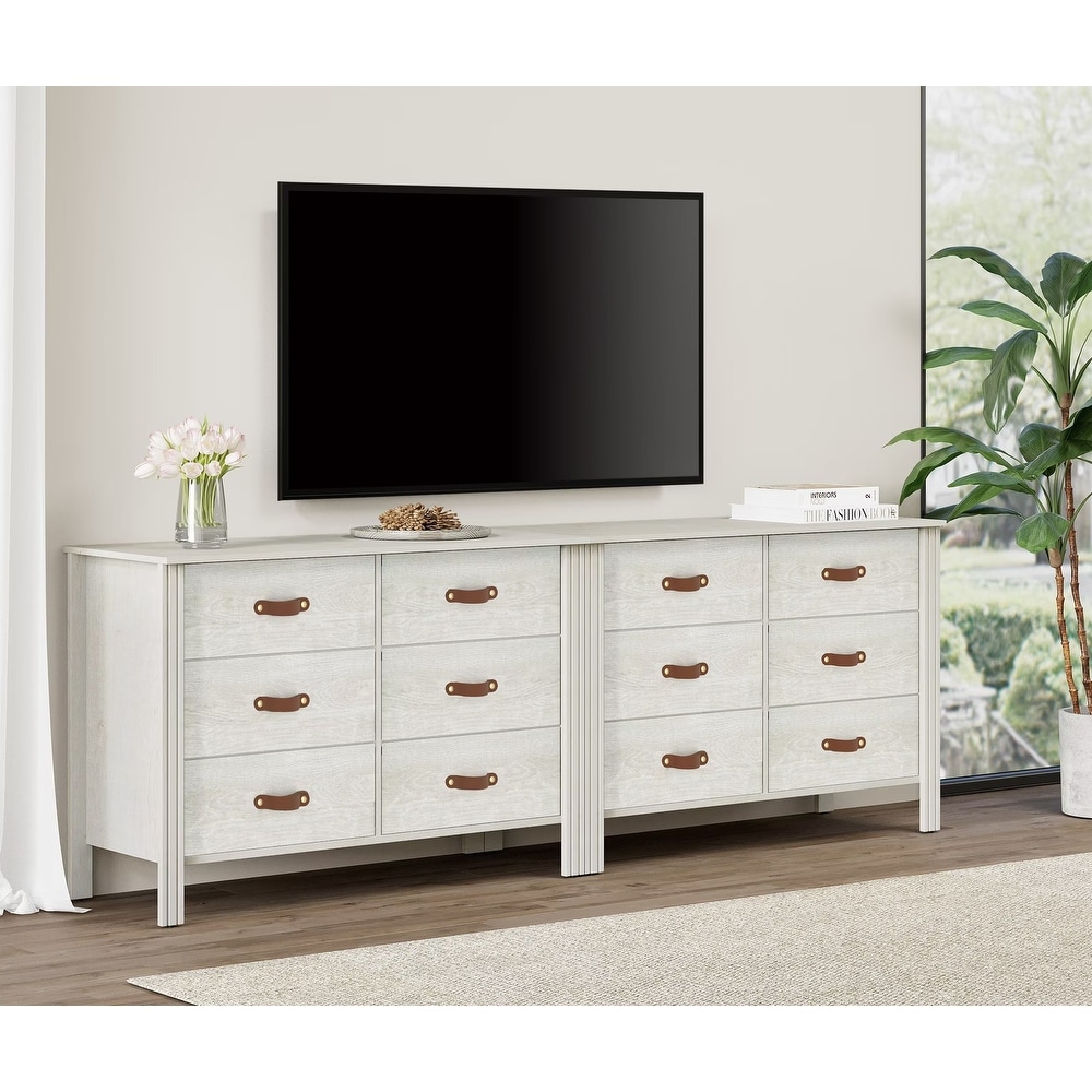 Dresser TV Stand with Drawer  Classic TV Console Table for Living Room