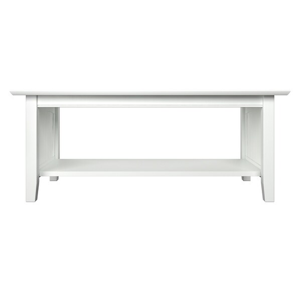 Nantucket Solid Wood Coffee Table in White