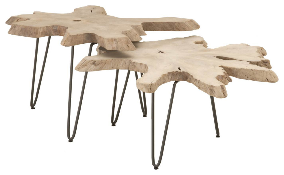 Drift Nesting Coffee Table   Rustic   Coffee Tables   by HedgeApple  Houzz