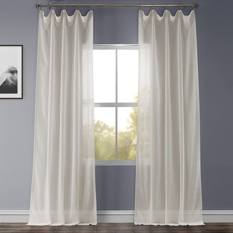 EFF 1-pack Solid Sheer Window Curtain