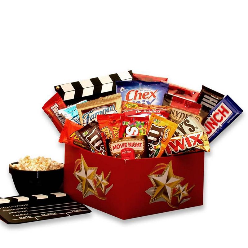 GBDS It's A Red Box Night Gift Box w- Red Box Gift Card - movie night gift baskets -  movie night