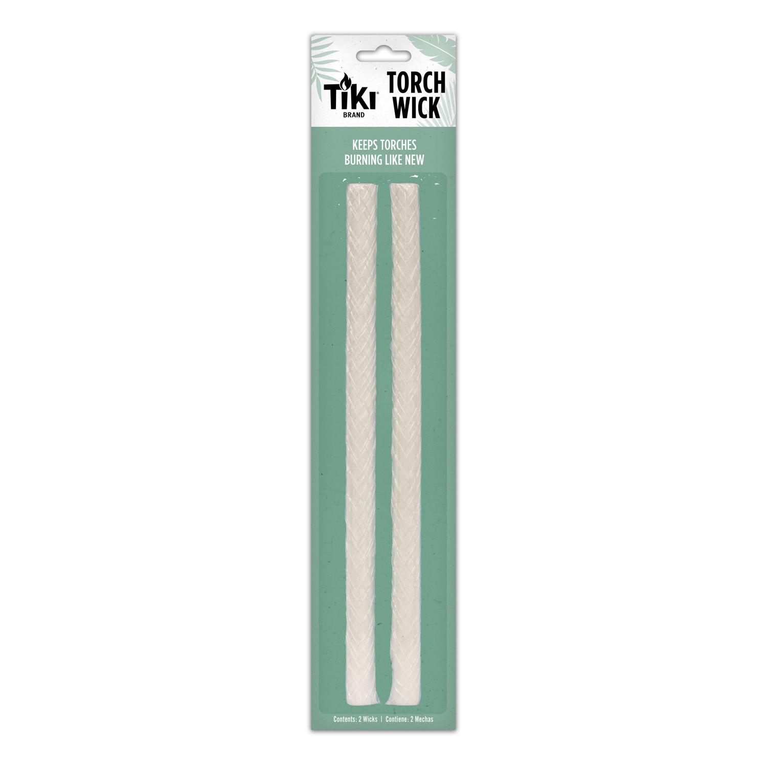 TIKI 0.5 in. X 9 in. L Round Wick Shape Fiberglass Torch Wick 2 pk