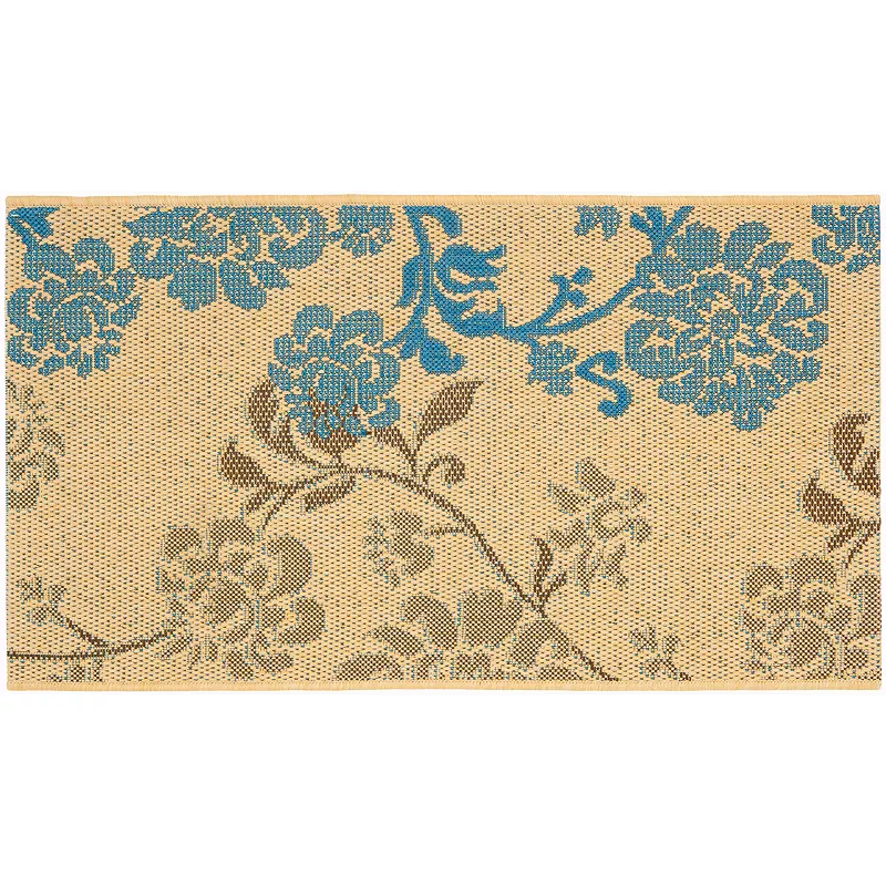 Safavieh Courtyard Floral Vine Indoor Outdoor Rug