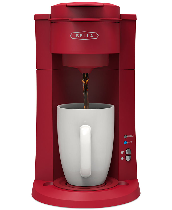 Bella 15 oz. Dual Brew Single Serve Coffee Maker with Auto Shutoff