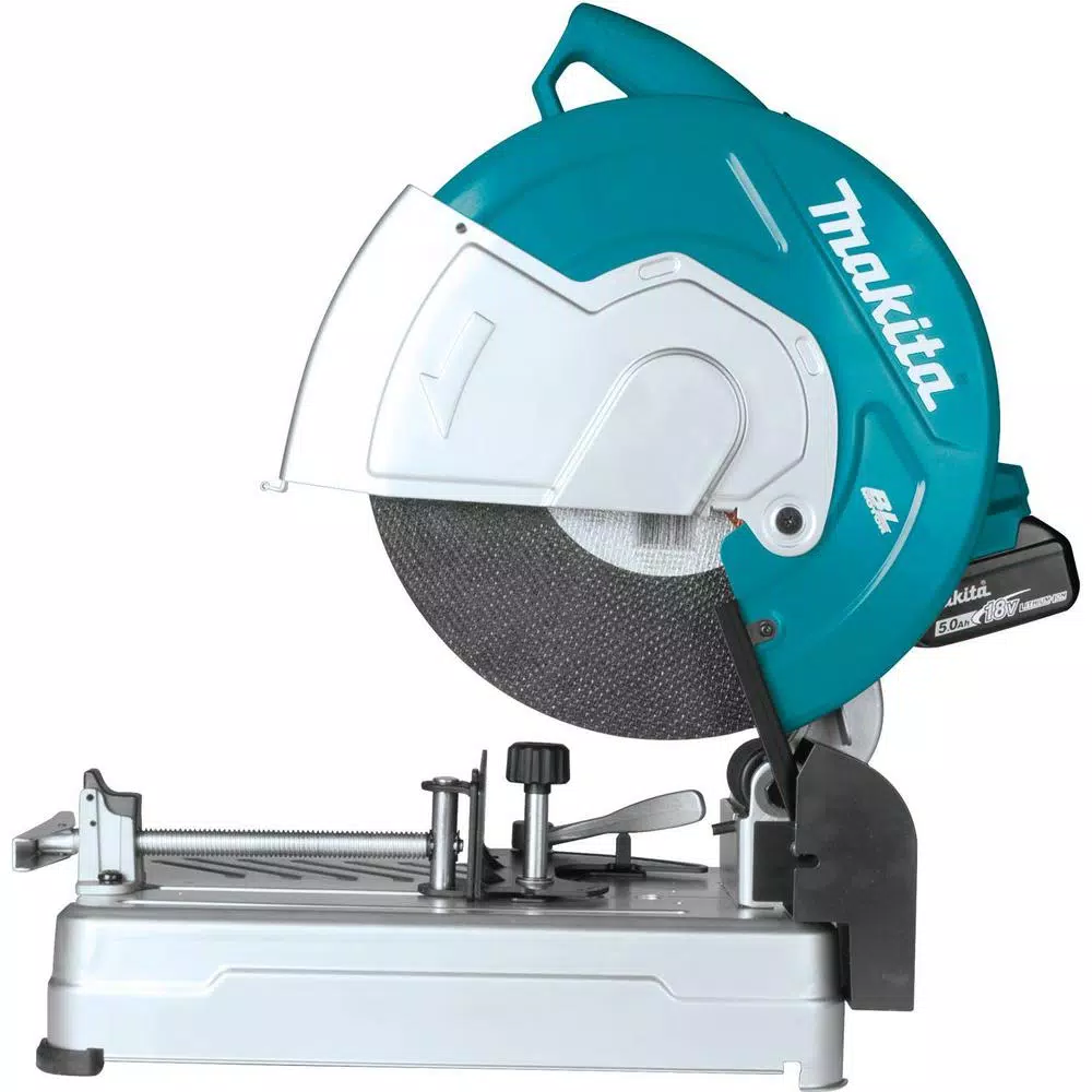 Makita 18-Volt X2 LXT Lithium-Ion 36-Volt Brushless Cordless 14 in. Cut-Off Saw with Electric Brake， 5.0 Ah and#8211; XDC Depot