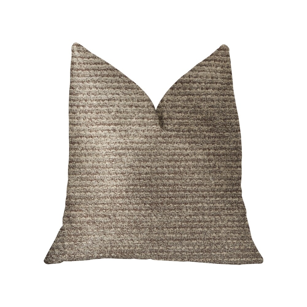 Plutus Classy Chic Ivory and Beige Luxury Throw Pillow