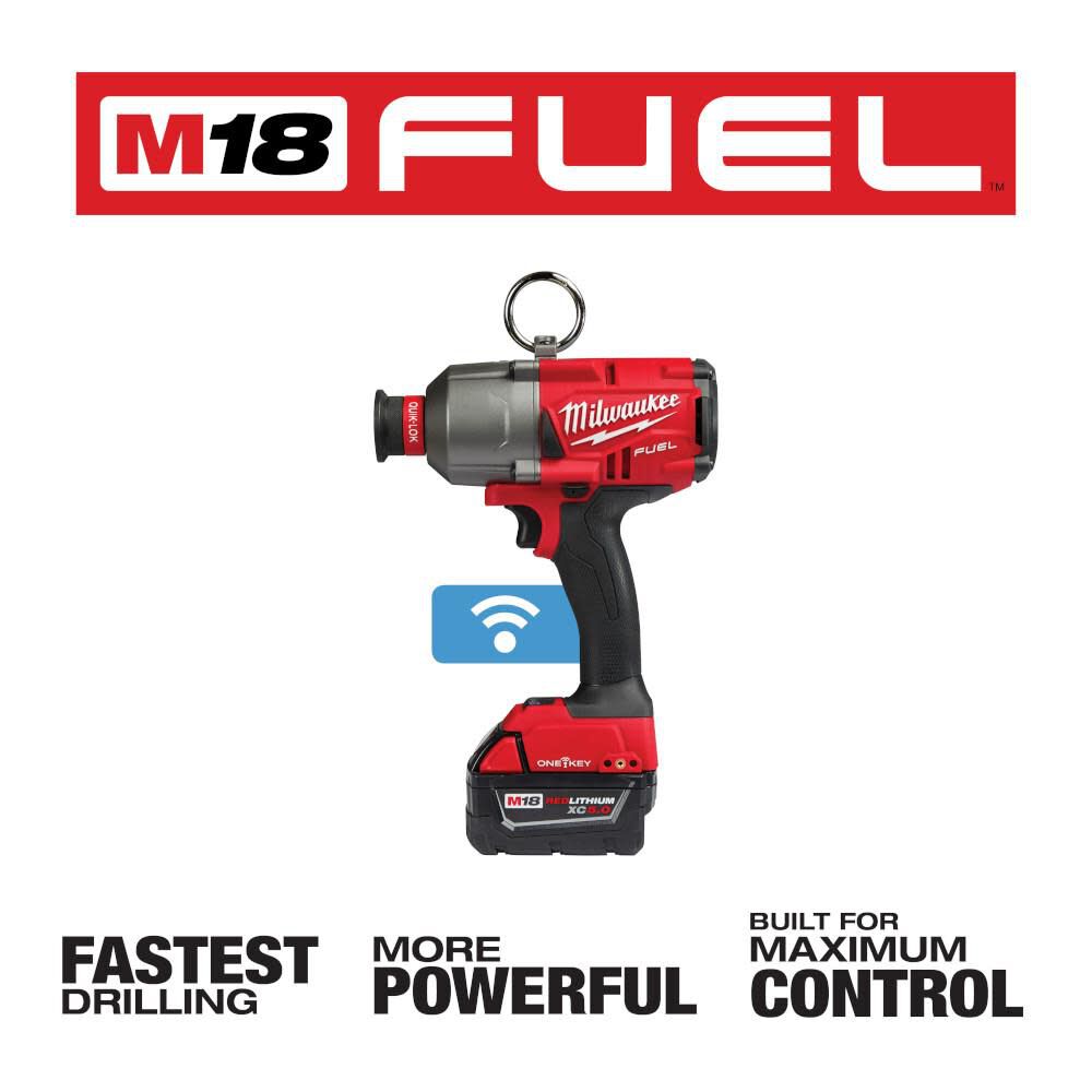 MW M18 FUEL ONE-KEY 7/16In Hex Utility High Torque Impact Wrench Kit 2865-22 from MW