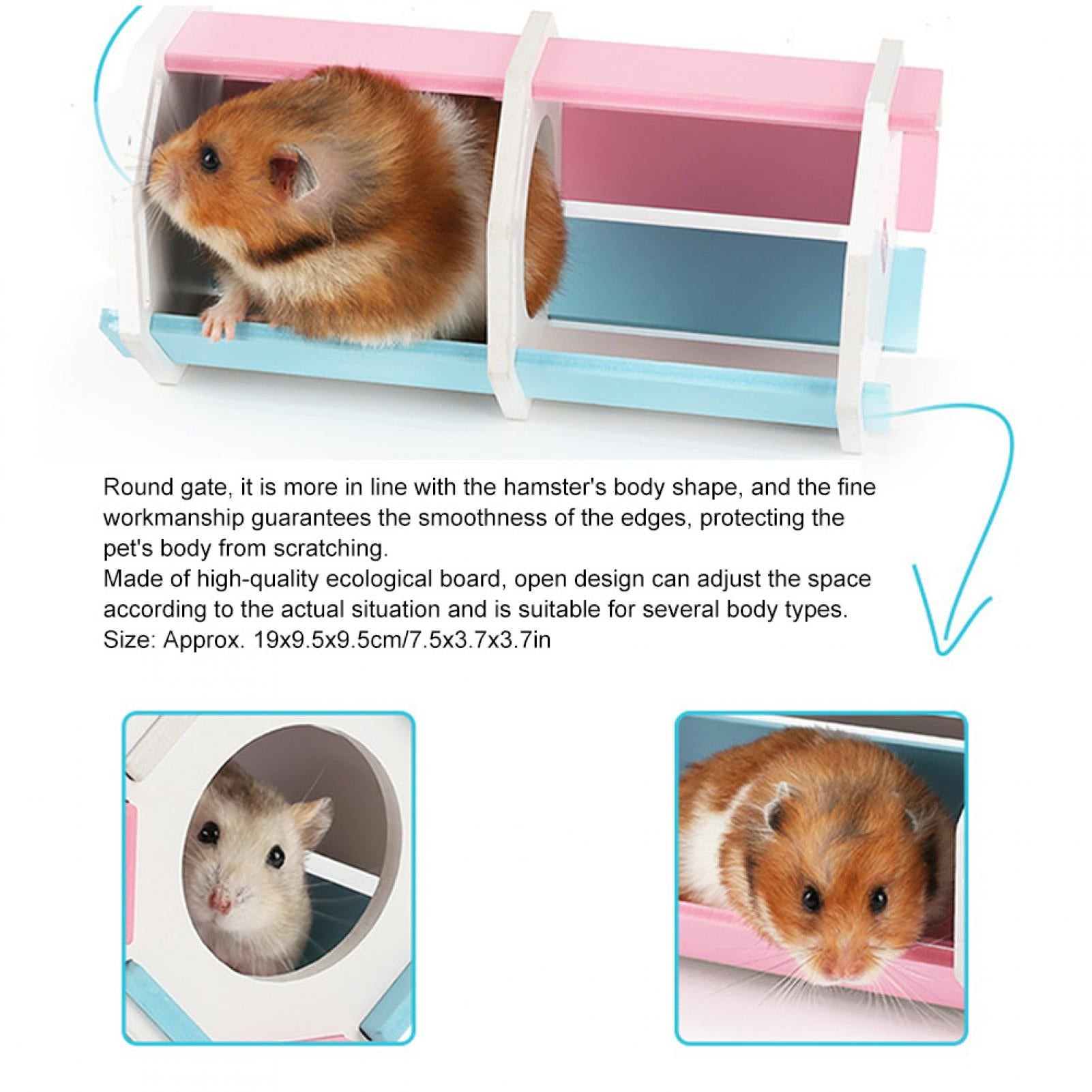 Washable Moisture-Proof Hamster Play Channel Toy， Small Pet Channel House， Round Gate Guinea Pig For Hamster