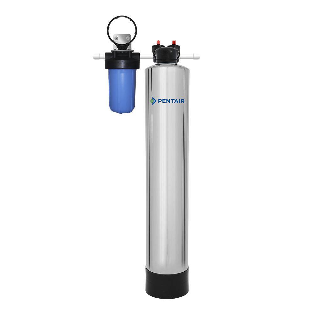 PENTAIR 15 GPM Whole House Carbon Water Filtration System in Premium Stainless Steel PC1000-P