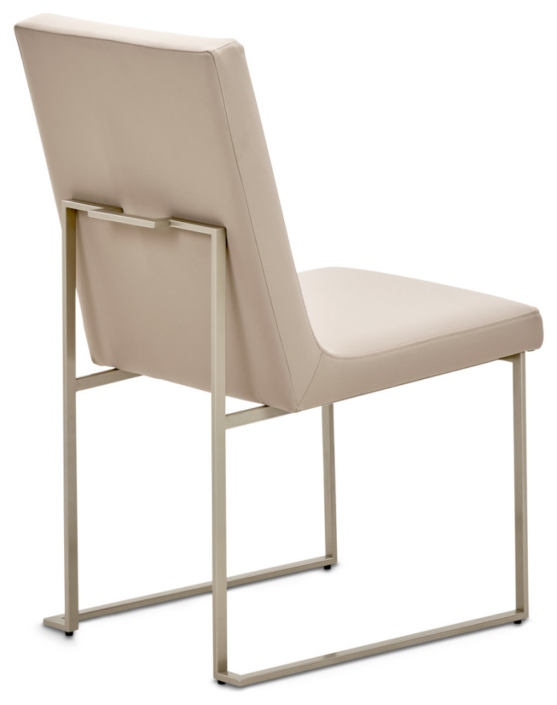 Marin Dining Side Chair  Set of 2   Greige   Contemporary   Dining Chairs   by Michael Amini  Houzz