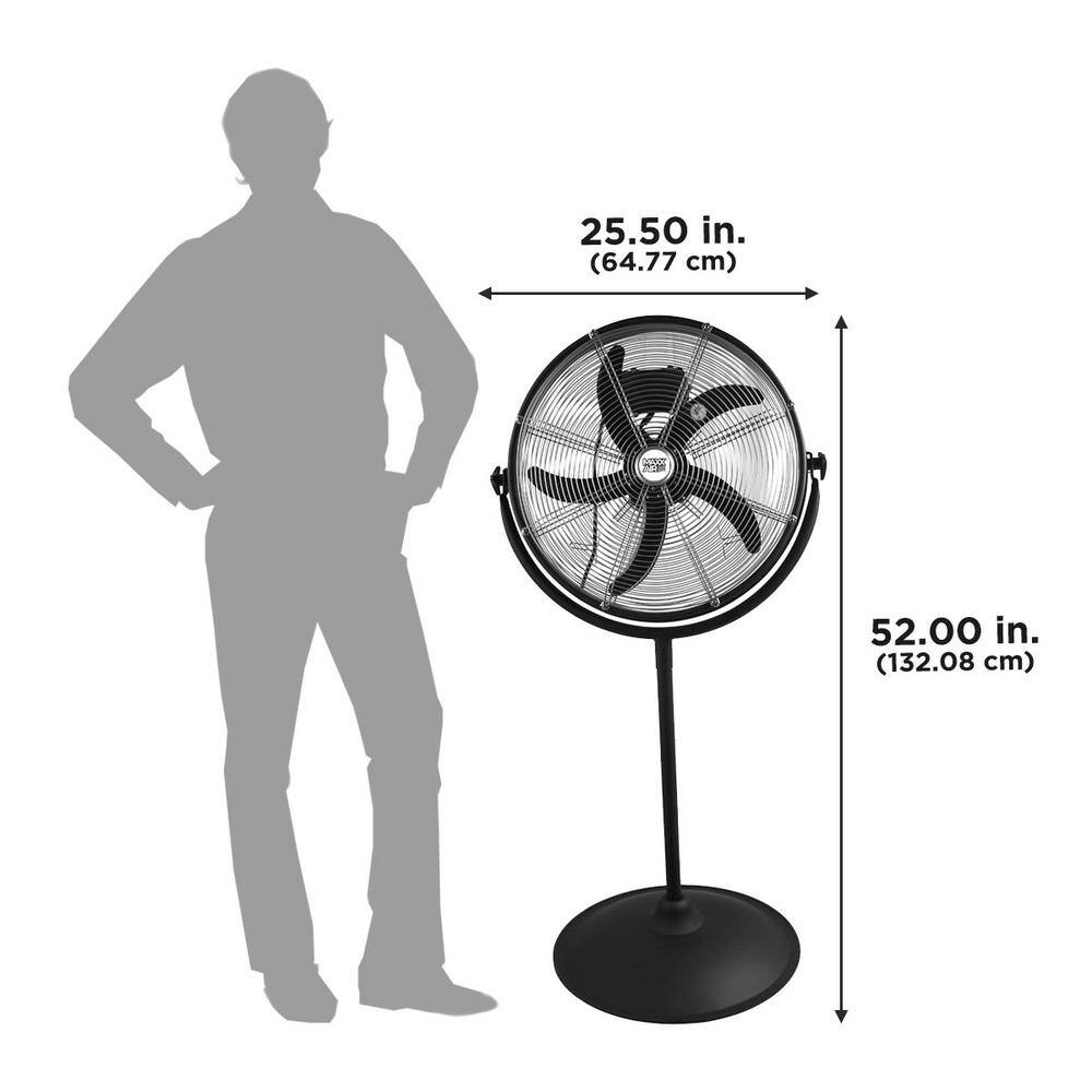 Maxx Air 20 in. Pedestal Fan with Outdoor Rating HVPF 20 OR