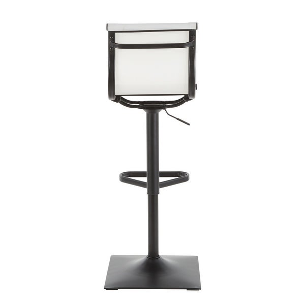 Porch and Den Bixby Adjustable Bar Stool in Black Metal