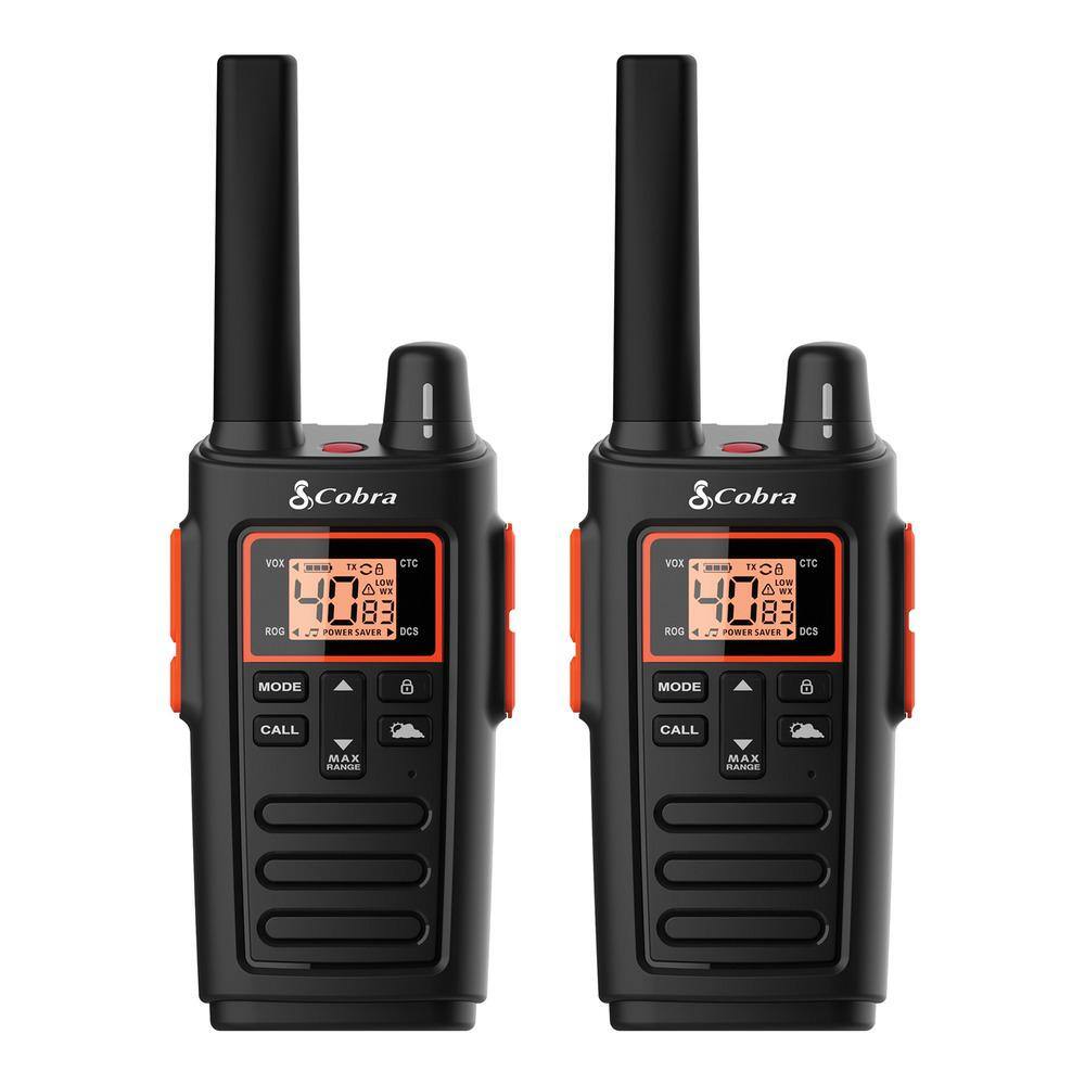 Cobra FRS 2-Way Radios in Black (2-Pack) RX380