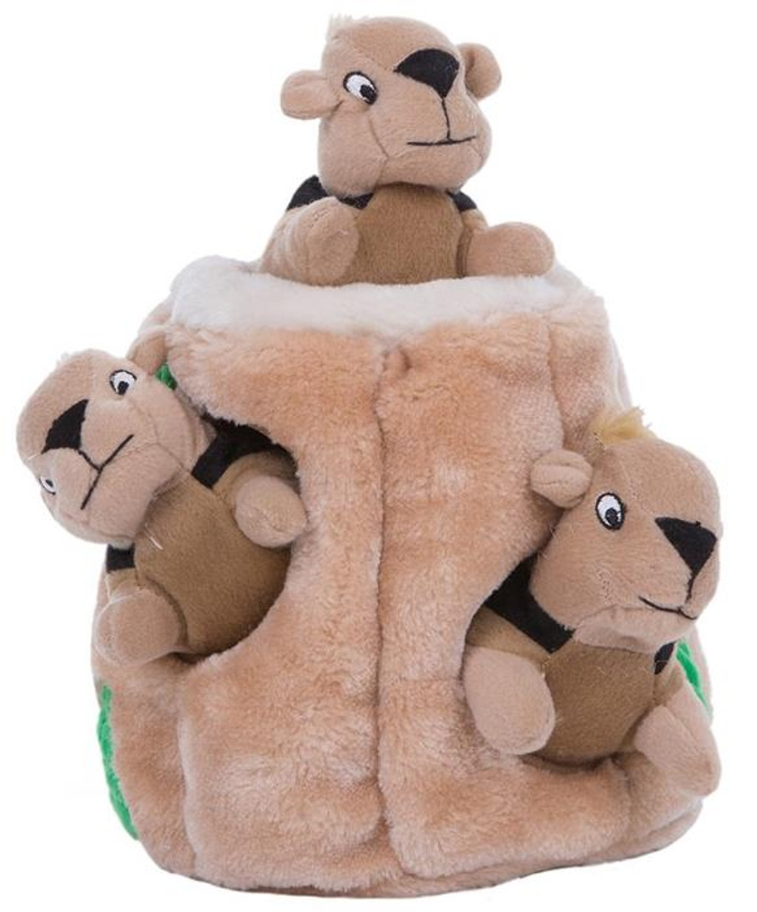 Outward Hound Hide-A-Way Squirrel Squeaky Puzzle Plush Dog Toy