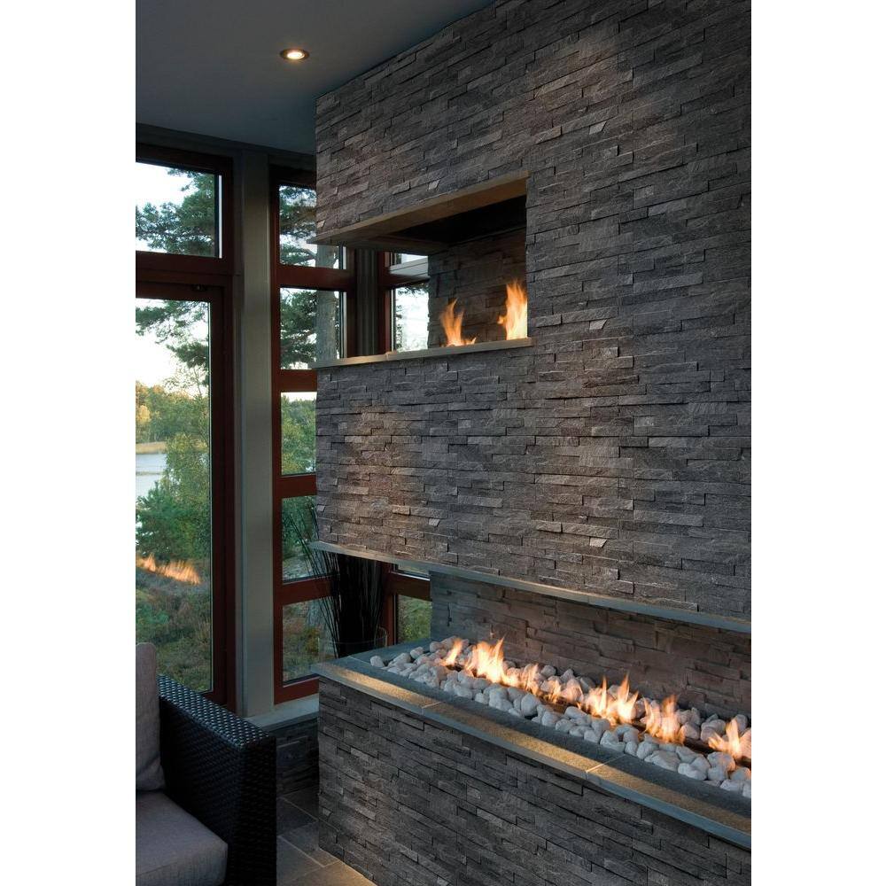 MSI Coal Canyon Ledger Panel 6 in. x 25.52 in. Textured Quartzite Stone Look Wall Tile (6 sq. ft.Case) LPNLQCOACAN624C