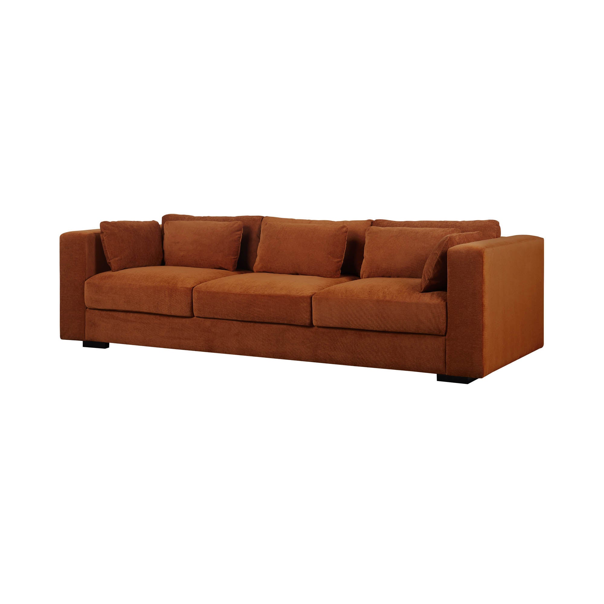 Las Vegas Clive Sofa - Terracotta Chenille