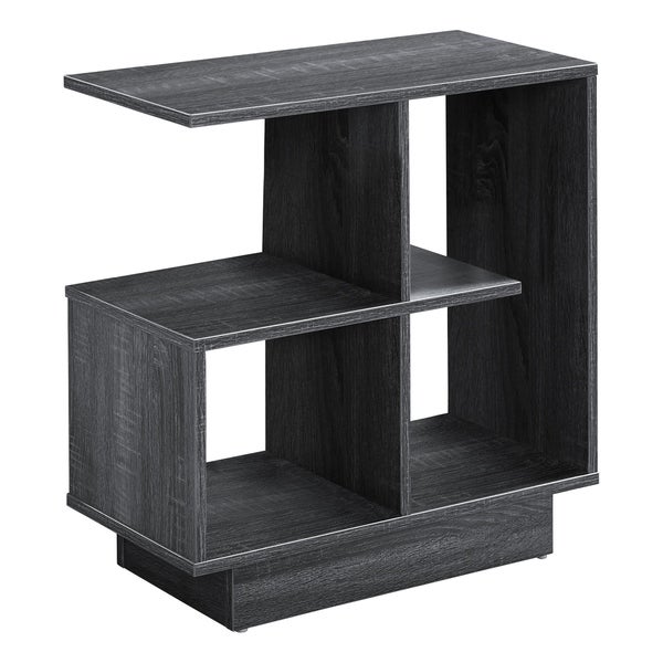 Accent Table， Side， End， Narrow， Small， 3 Tier， Living Room， Bedroom， Laminate， Contemporary， Modern