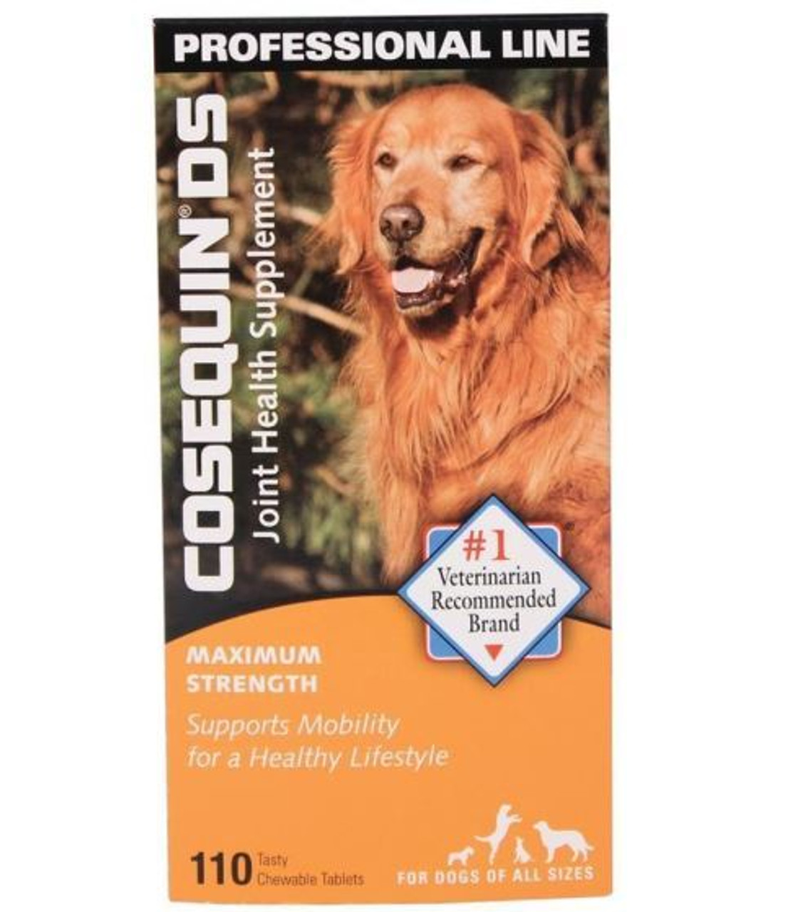 Cosequin DS Dog Max Strength Chewable Tablets， 110 Ct.