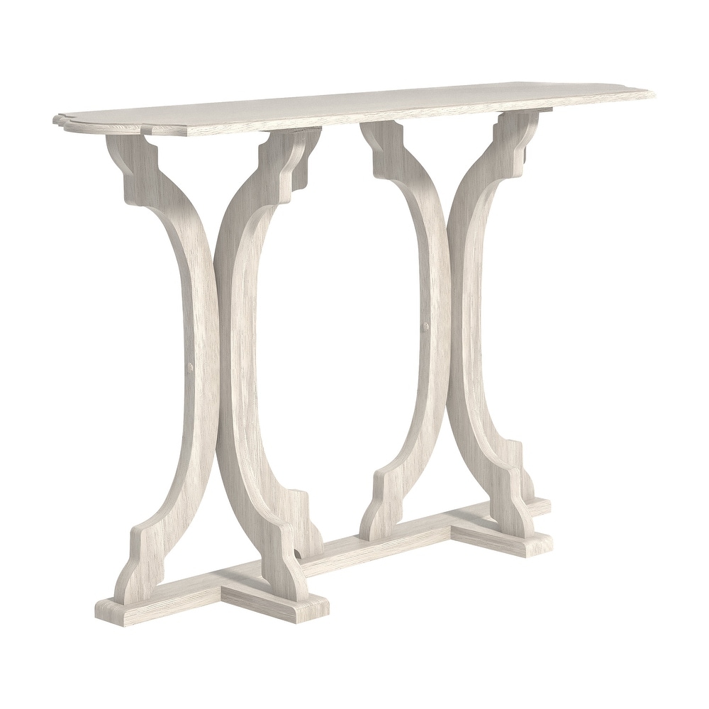 GALANO Doynton 45.9 in. Oval Solid Wood Console Table