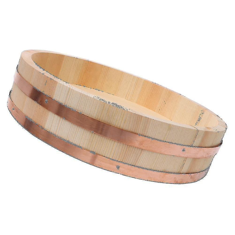 1pc Japanese Style Sushi Rice Bucket Kitchen Wood Korean Mixing Rice Bucket|bowls