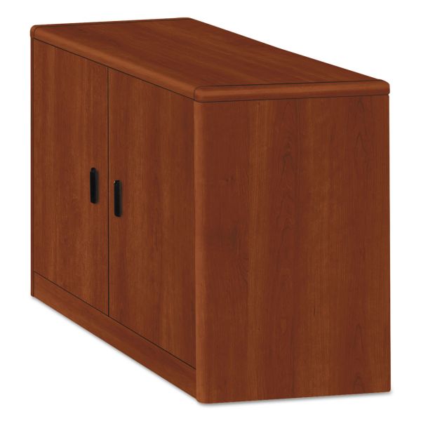 HON 10700 Series Locking Storage Cabinet， 36w x 20d x 29.5h， Cognac