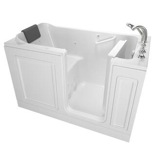 American Standard Acrylic Luxury 60 in. Right Hand Walk-In Whirlpool Bathtub in White 3260.219.WRW