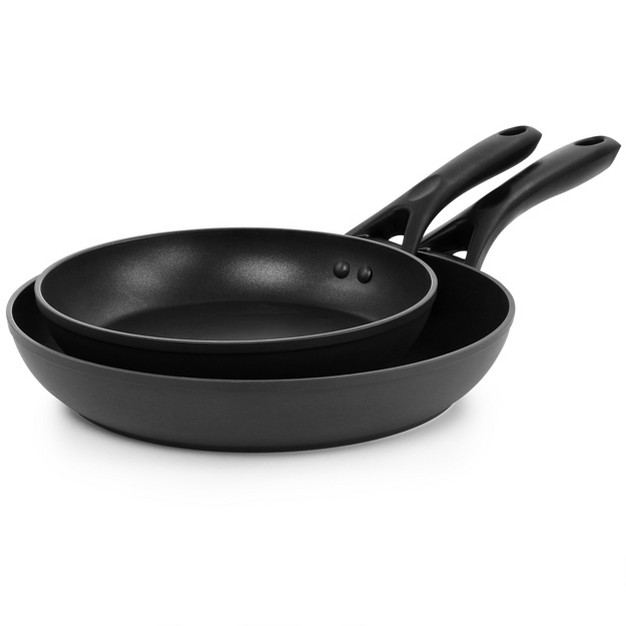 Oster Two Piece Non Stick Aluminum Frying Pan Set