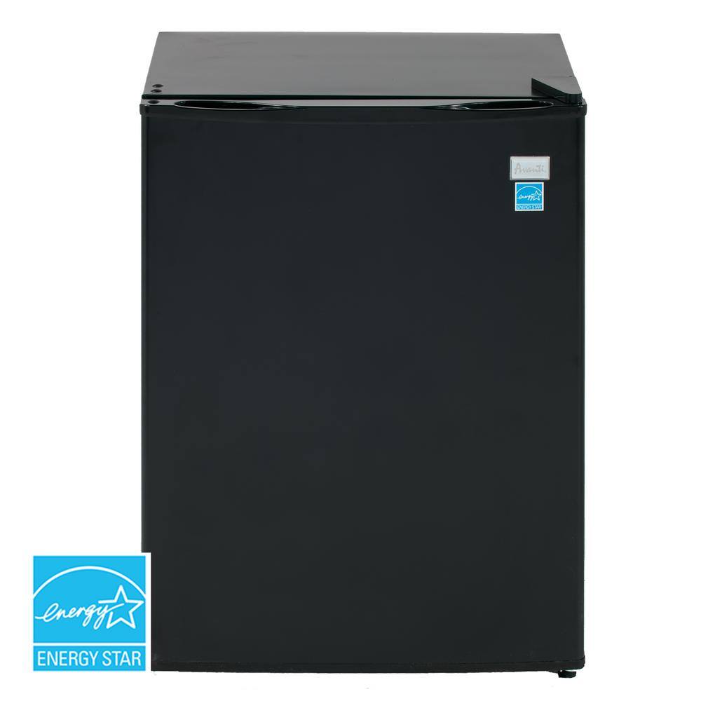 Avanti 2.4 cu. ft. Compact Mini Fridge with Freezer in Black RM24T1B