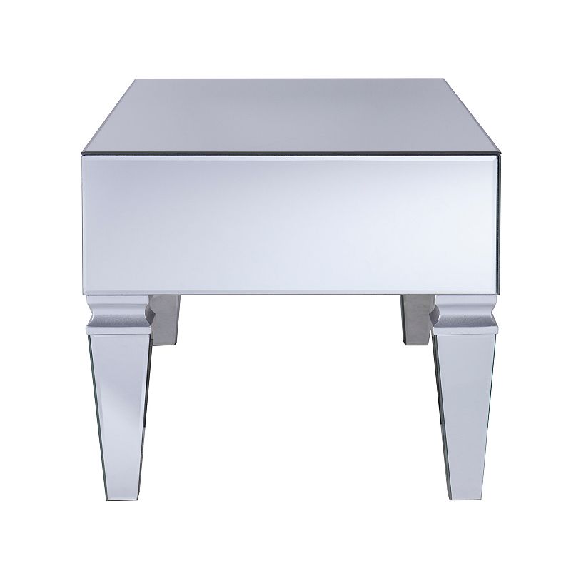 Southern Enterprises Dittoca Mirrored Coffee Table