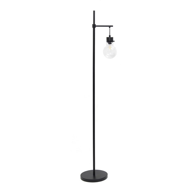 Beacon Floor Lamp With Glass Shade Black Lalia Home