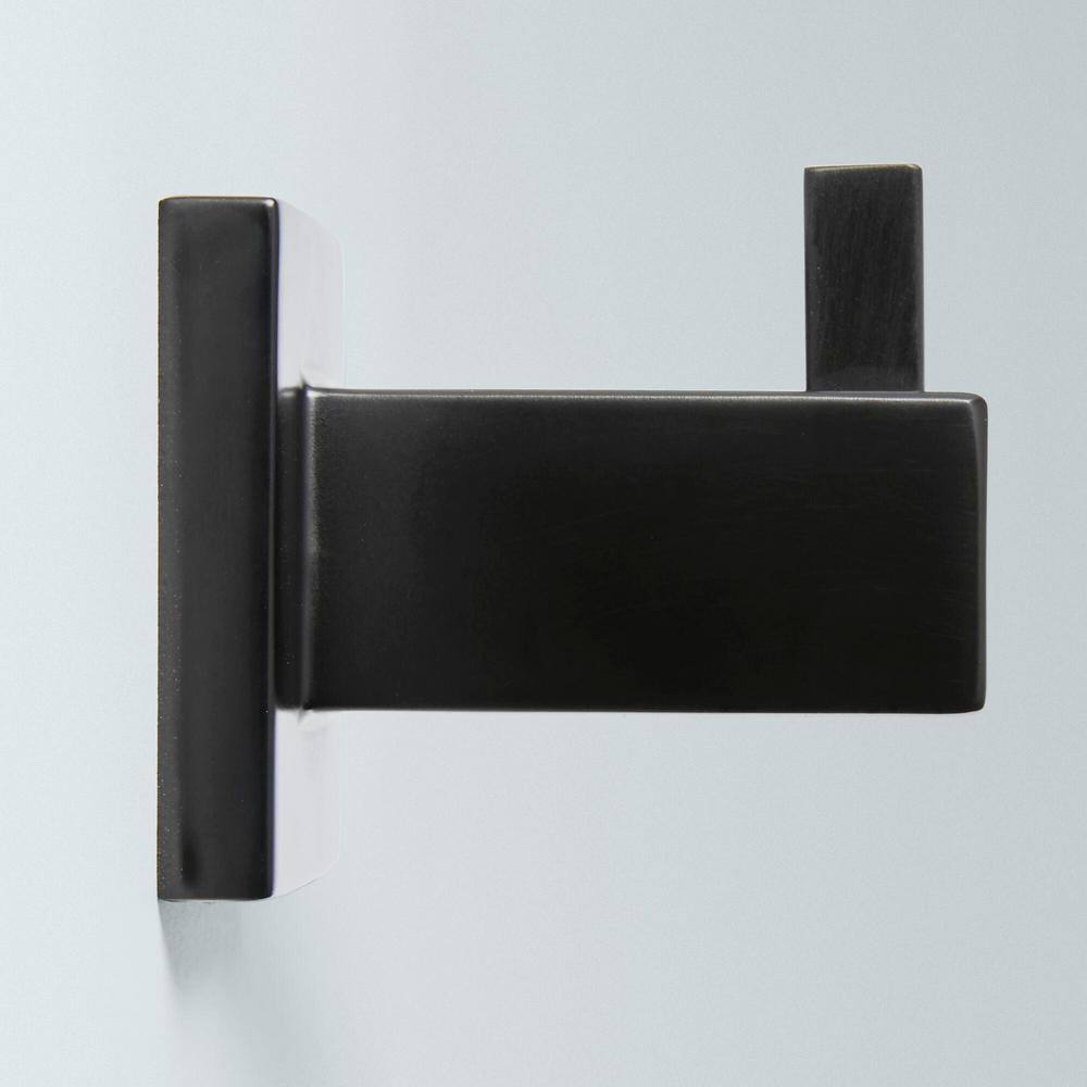 Glacier Bay Farrington Single Robe Hook in Matte Black 20173-0310H