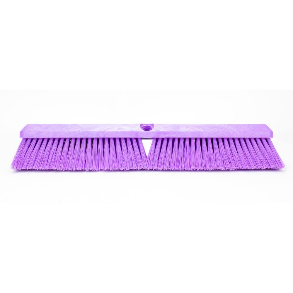 CFS Brands Sparta 18 in. Purple Polypropylene Omni Sweep Push Broom Head (12-Pack) 41890EC68