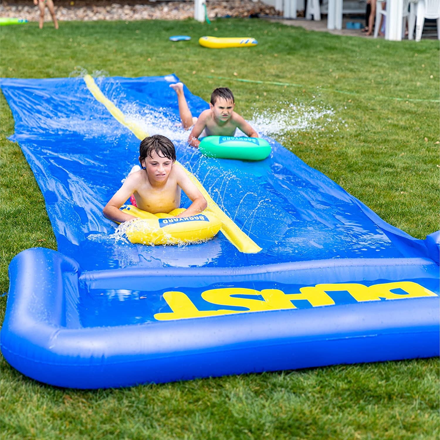 Lavinya 30' Waterslide with Splash Zone With Durable Extra Thick to Prevent Rips & Tears Water Slide For Summer Fun