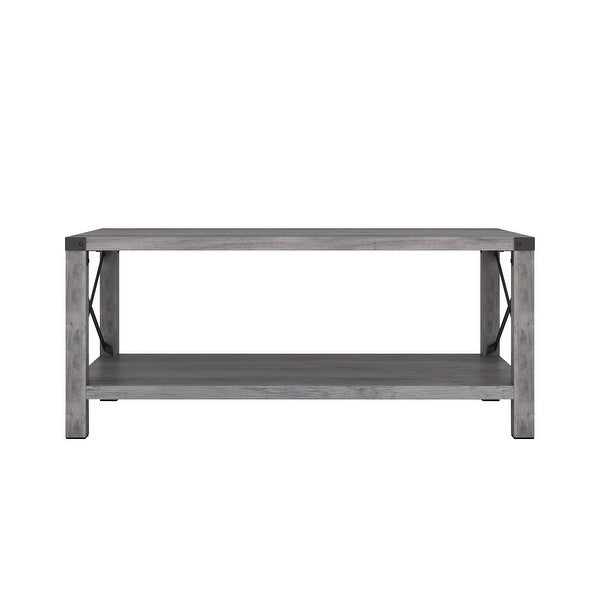 Rectangle Coffee Table 2-Tier For Living Room Modern Coffee Table， Console， Sofa and End Tables