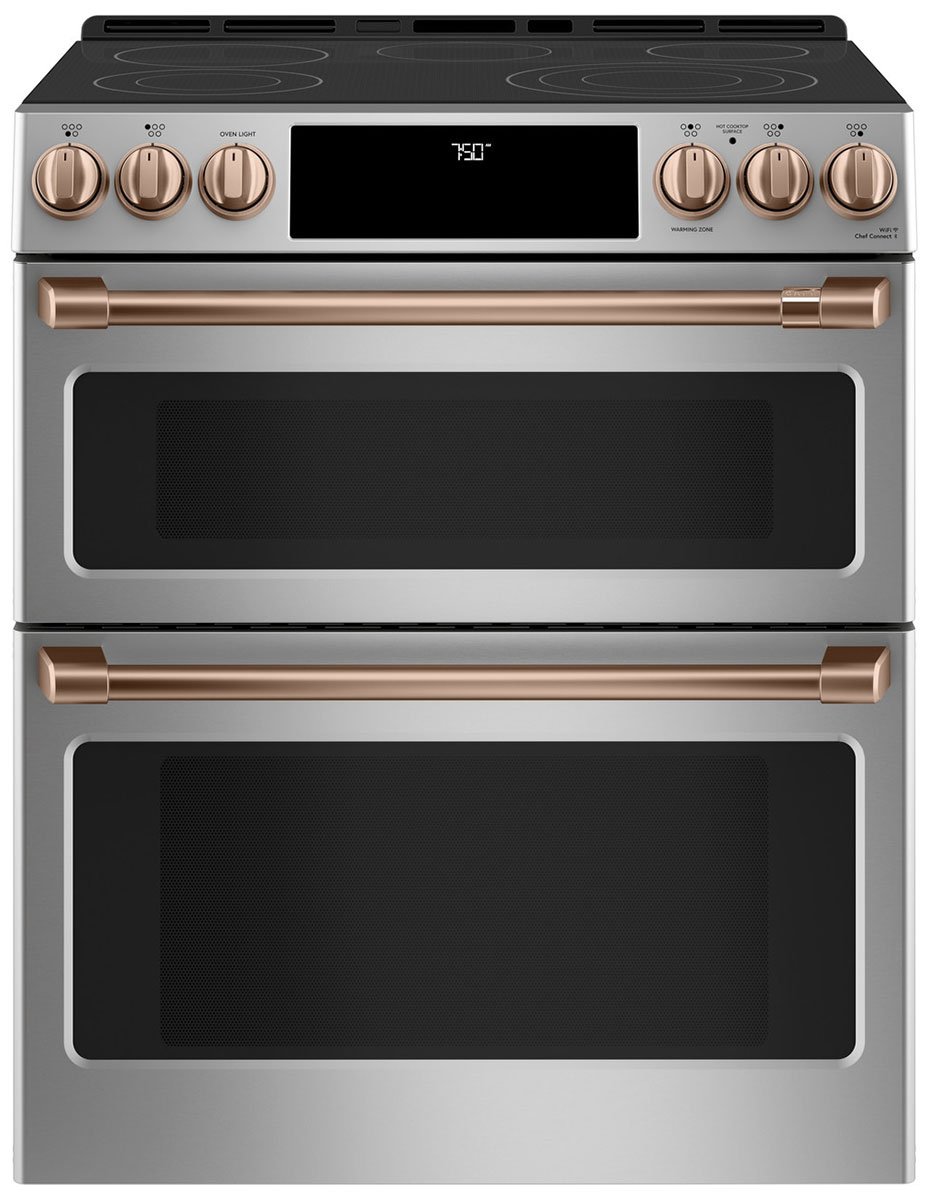 Cafe Brushed Copper Front Control Electric Knobs And Handles