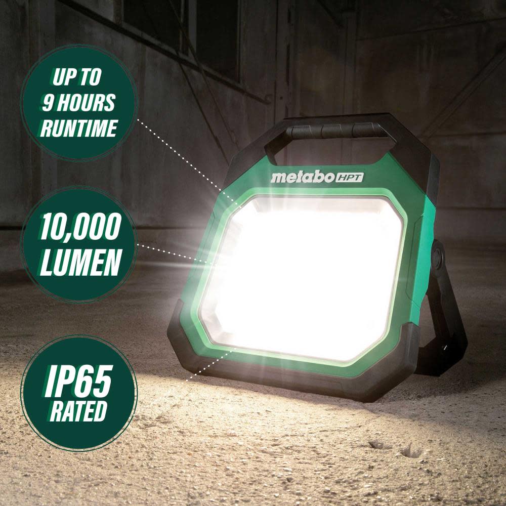 Metabo HPT 18V MultiVolt Work Light Cordless 10000 Lumen LED Bare Tool ;