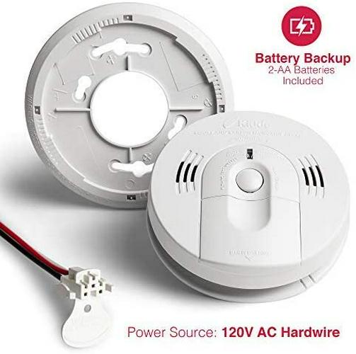 Kidde Hardwired Combination Carbon Monoxide and Smoke Alarm  KN-COSM-IBA