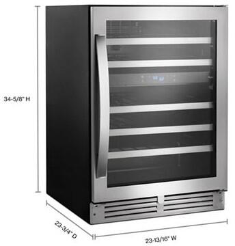 Whirlpool WUW55X24HS 24 Inch Stainless Steel Wine Cooler