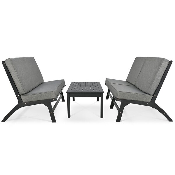 4-Piece Garden FurnitureOutdoor Sofa Set with V-Shaped Seats - Overstock - 37823453