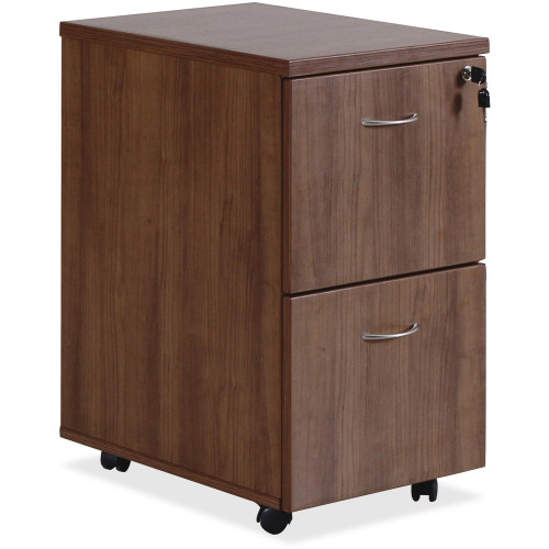 Lorell Essentials Walnut F/F Mobile Pedestal - 2-Drawer (69984)