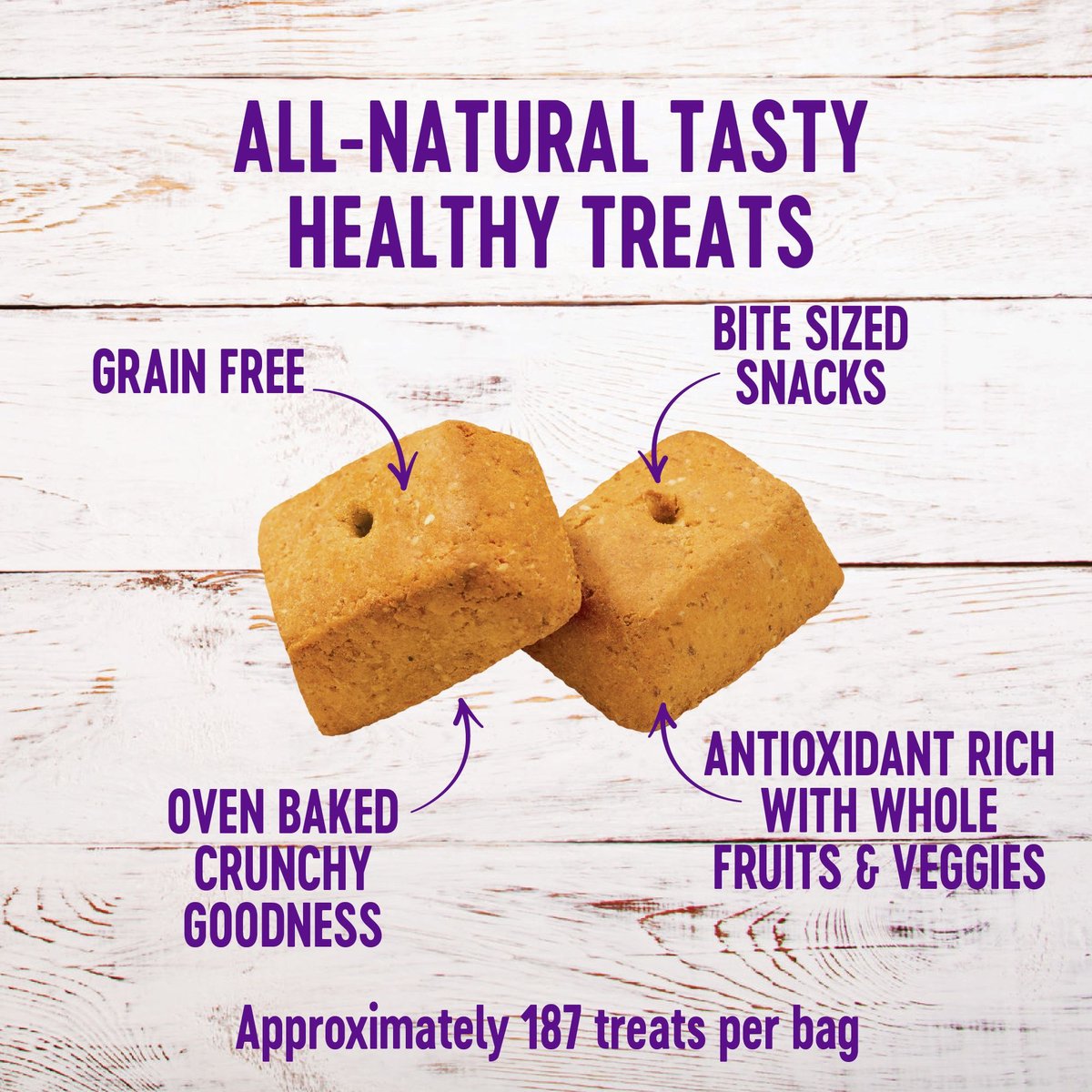 Wellness WellBars Grain-Free Crunchy Peanuts and Honey Baked Dog Treats