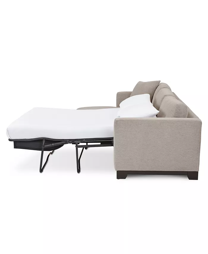 Furniture Elliot II 107 Fabric 2-Pc. Chaise Sleeper Sectional Sofa