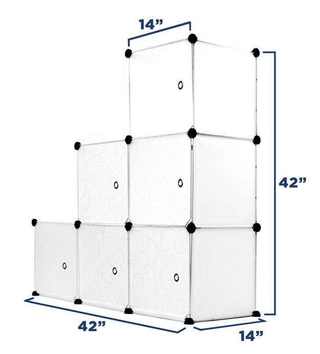 Mount it Modular Cube Storage Organizer 9 Cubes