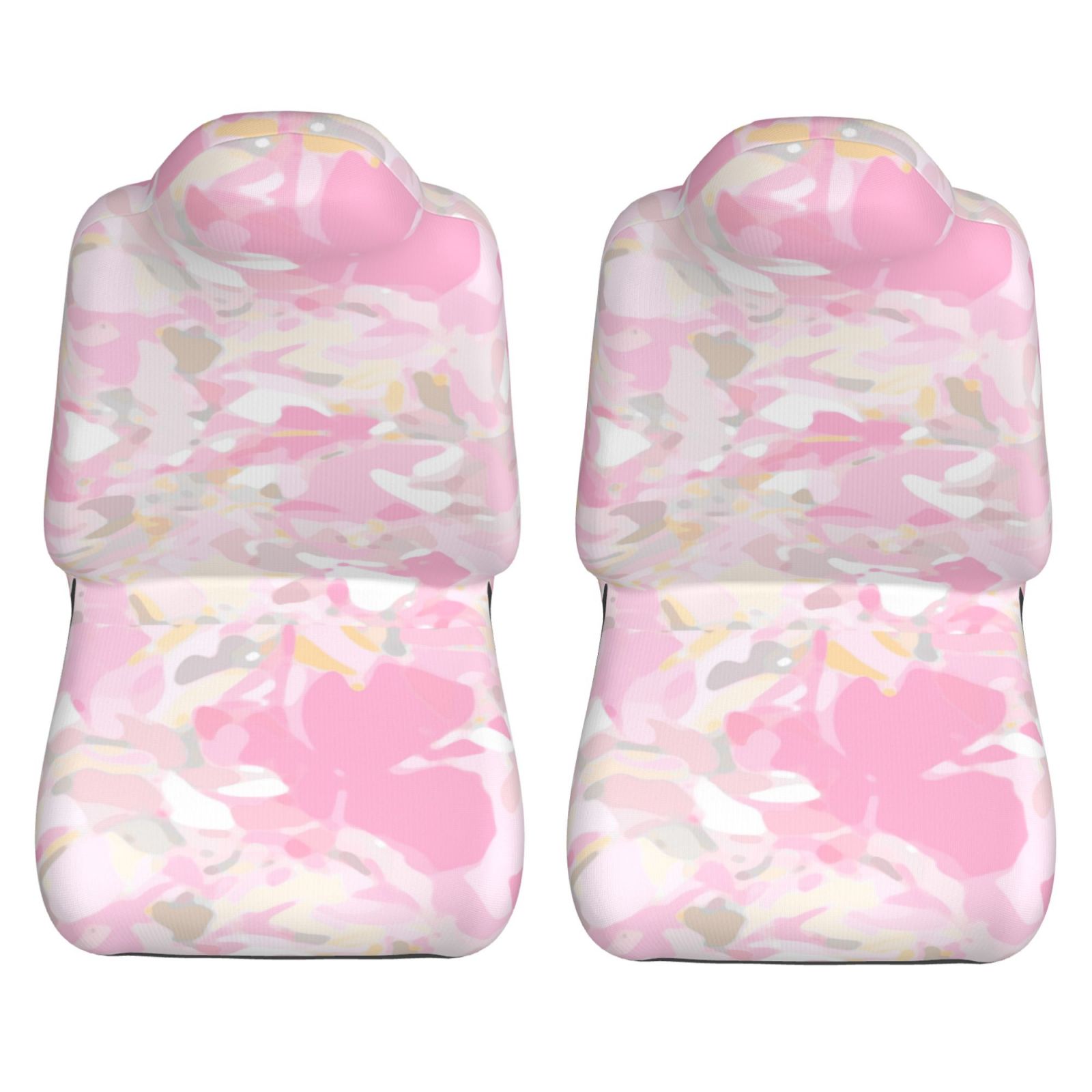 Gorgeous Camouflage Pattern Car Front Seat Covers Protectors ， Romantic Automotive Seat Covers for Cars Trucks Suv