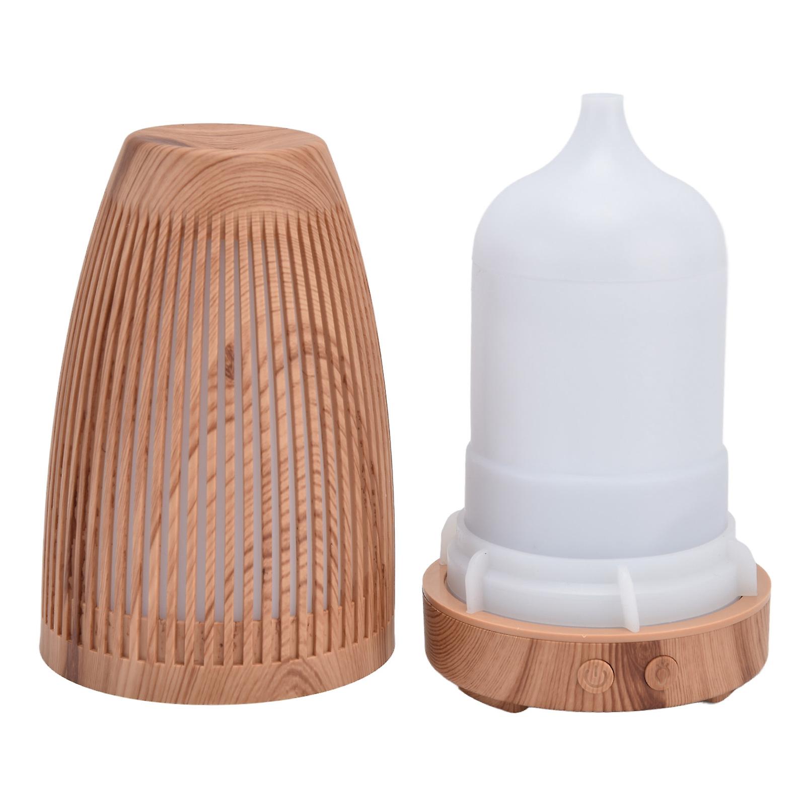 100‑200ml Aroma Essential Oil Diffuser USB Rechargeable Wood Grain Humidifier for Home Office