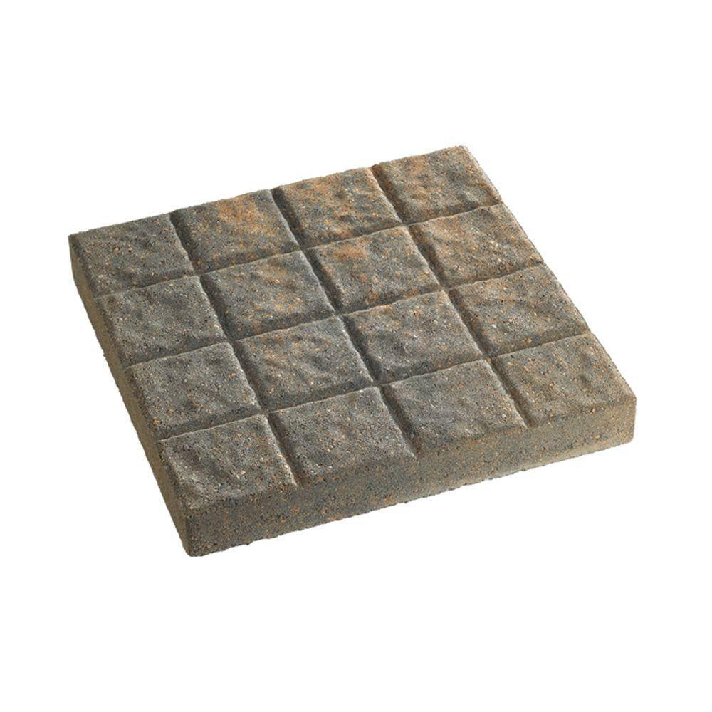 Anchor 16 in. x 16 in. CharcoalTan Cobblestone Concrete Step Stone (90-Piece Pallet) 12051076