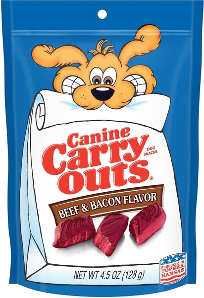 Canine Carry Outs Beef and Bacon Flavor Dog Treats